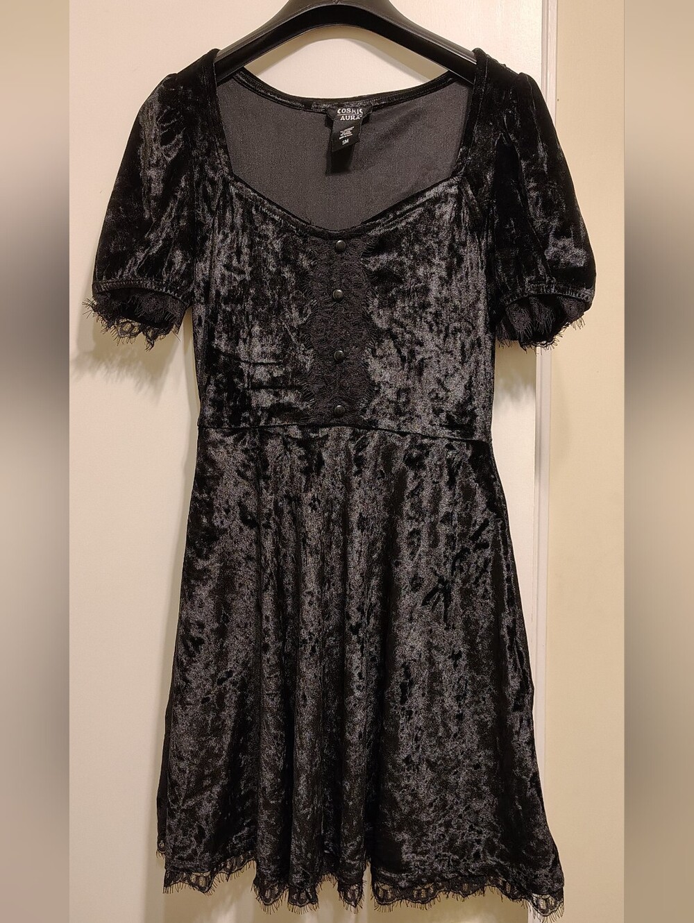 Hot Topic Black Velvet Dress